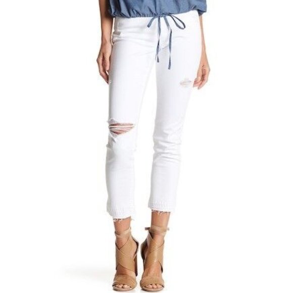 Joe's Jeans Cataza Released Hem Straight Leg Cropped in Azami